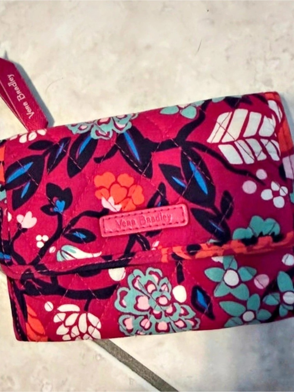 Vera Bradley Wallet Floral Pink & Multicolor